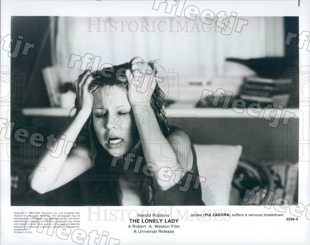 1982 American Actress Pia Zadora in Film The Lonely Lady Press Photo adx1091 - Historic Images