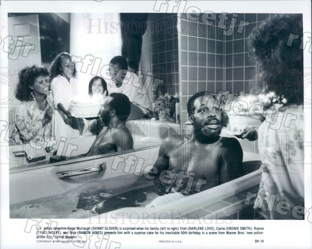 1987 Actors Danny Glover, Darlene Love, Ebonie Smith Press Photo adx1101 - Historic Images