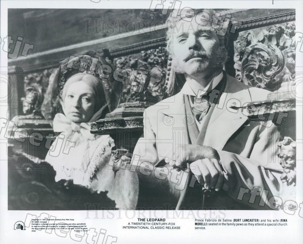 1983 Oscar Winning Actor Burt Lancaster &amp; Rina Morelli Press Photo adx111 - Historic Images