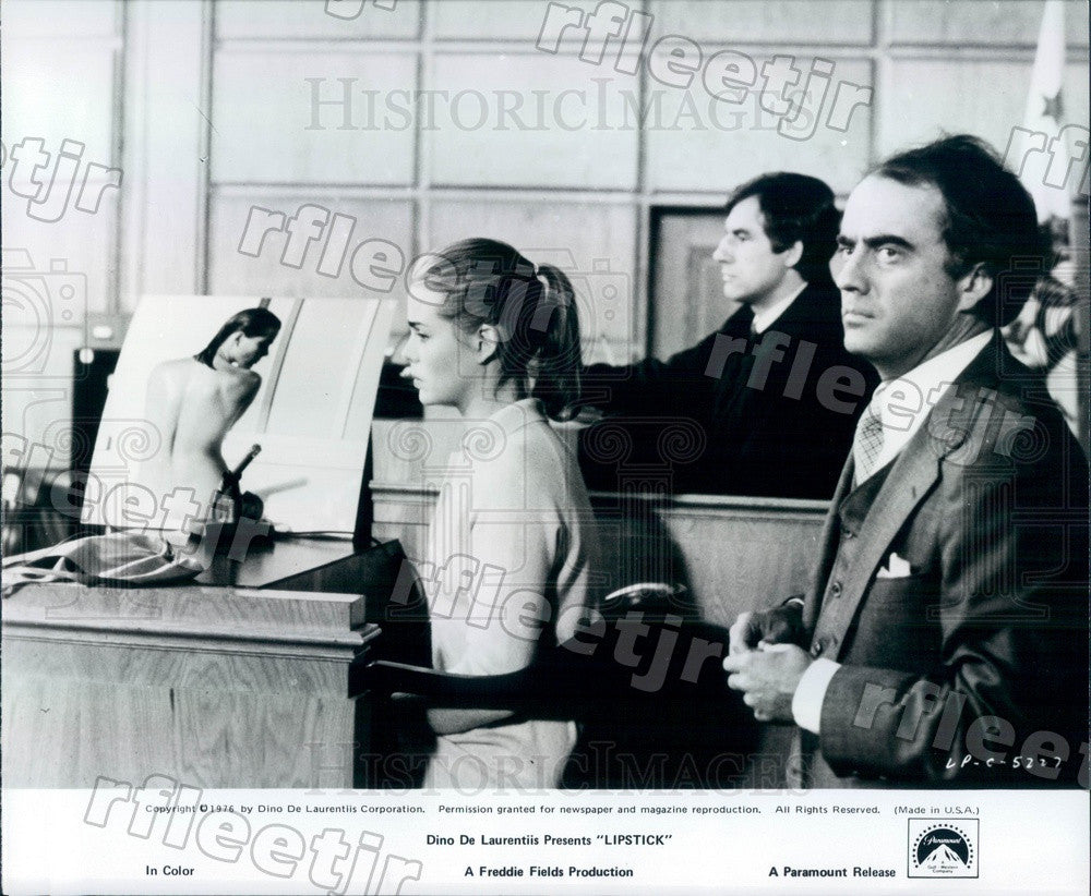 1976 Hollywood Actress Margaux Hemingway in Film Lipstick Press Photo adx1141 - Historic Images