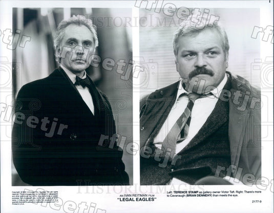 1986 Actors Terence Stamp & Brian Dennehy in Legal Eagles Press Photo adx1163 - Historic Images
