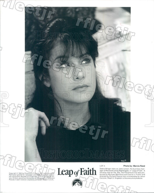 1992 Hollywood Actress Debra Winger in Film Leap of Faith Press Photo adx1175 - Historic Images