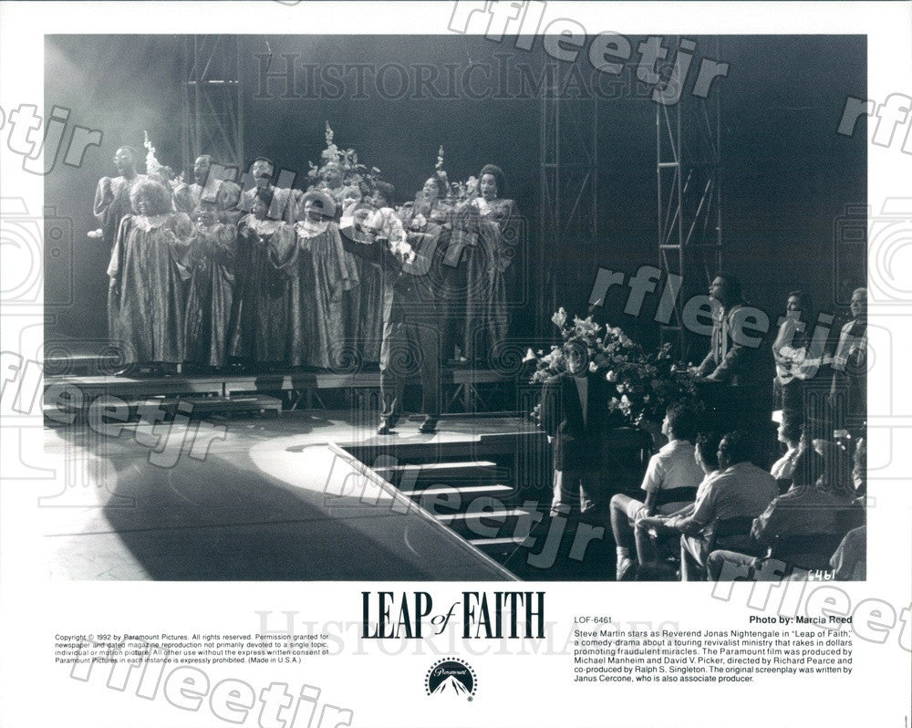 1992 Emmy Winning Actor Steve Martin in Film Leap of Faith Press Photo adx1187 - Historic Images
