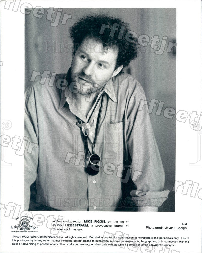 1991 British Director, Writer Mike Figgis of Film Liebestraum Press Photo adx135 - Historic Images