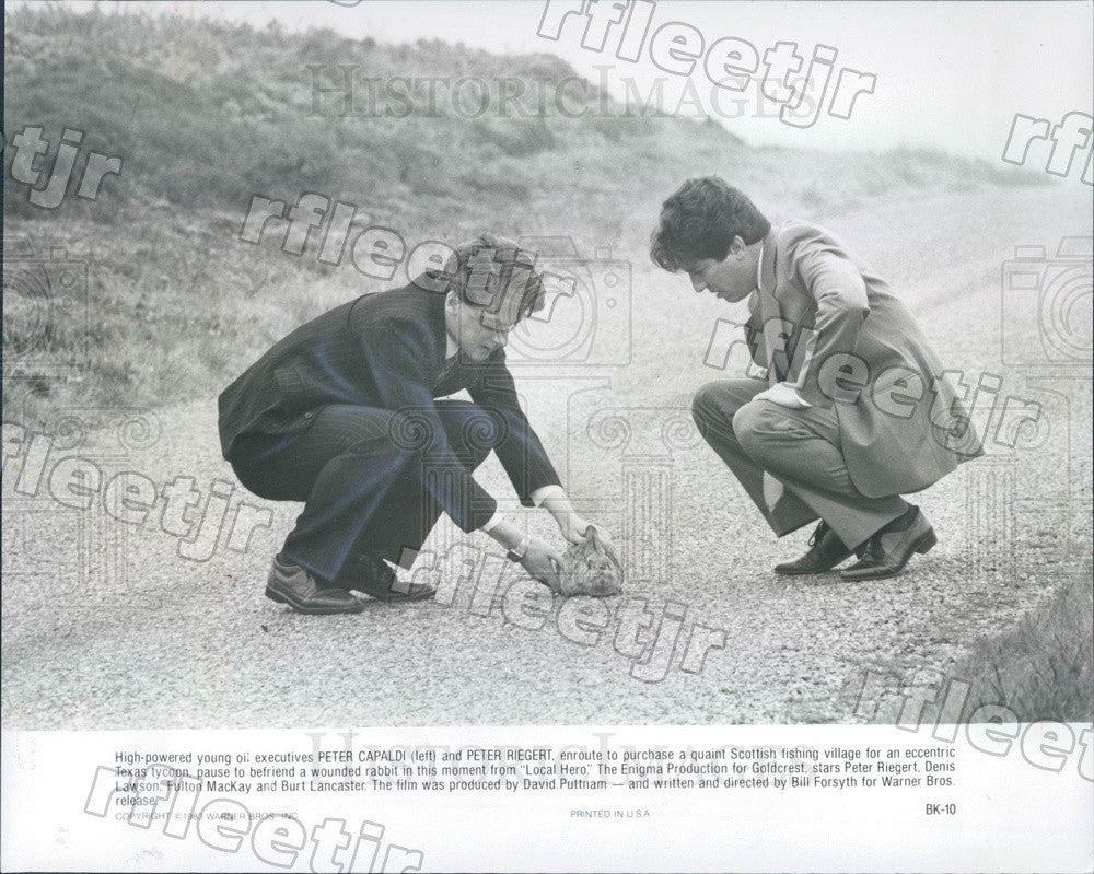 1983 Oscar Winning Actor Peter Capaldi &amp; Peter Riegert Press Photo adx145 - Historic Images