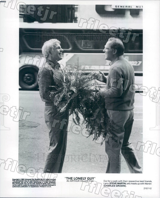 1983 Emmy Winning Actors Steve Martin & Charles Grodin Press Photo adx153 - Historic Images
