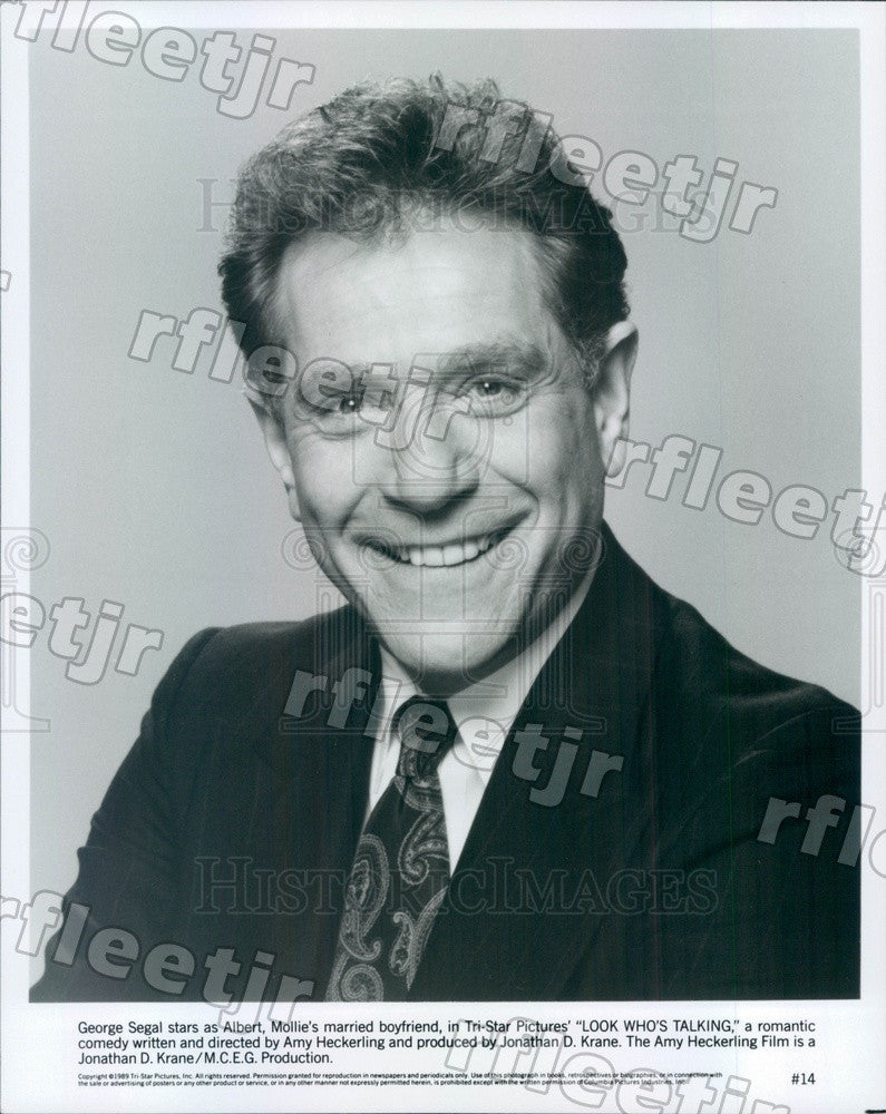 1989 American Actor George Segal in Film Look Who&#39;s Talking Press Photo adx15 - Historic Images