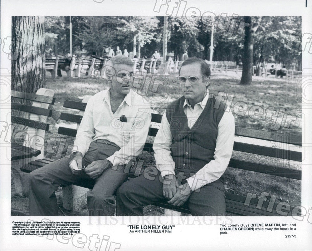 1983 Emmy Winning Actors Steve Martin &amp; Charles Grodin Press Photo adx161 - Historic Images