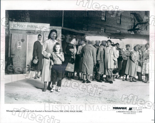 1990 Oscar Winning Actor Whoopi Goldberg & Lexi Faith Randall Press Photo adx169 - Historic Images