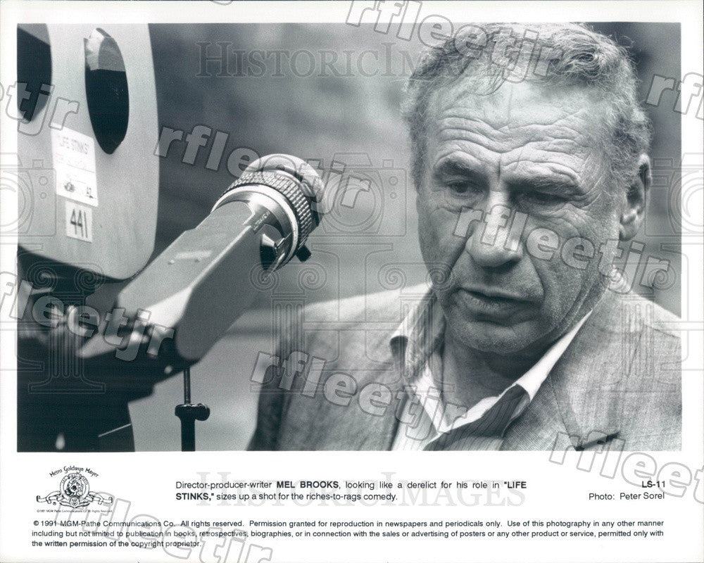 1991 EGOT Winning Director, Producer, Writer Mel Brooks Press Photo adx191 - Historic Images