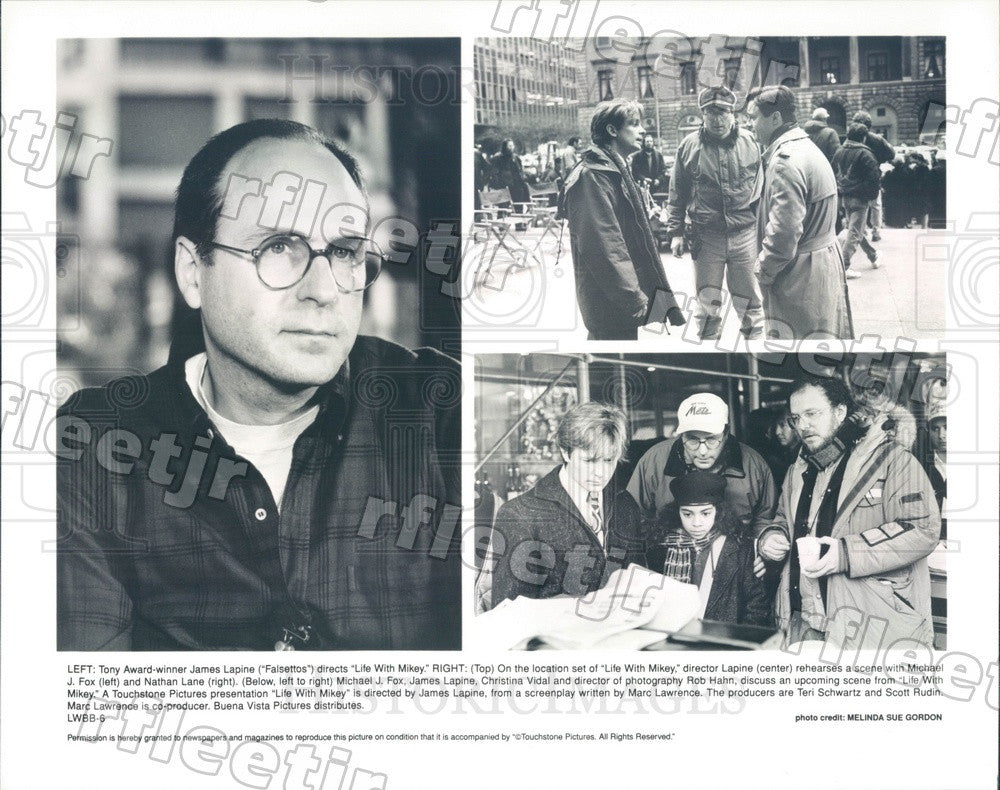 Undated Tony Winning Dir James Lapine, Actors Michael J Fox Press Photo adx203 - Historic Images