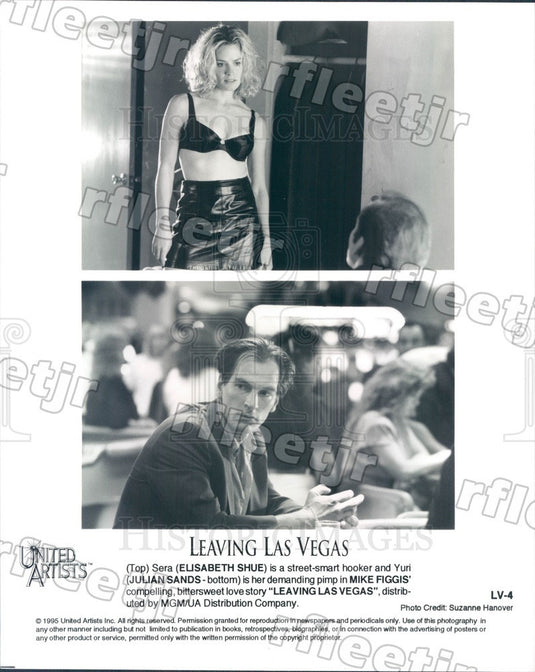 1995 Actors Elisabeth Shue, Julian Sands in Leaving Las Vegas Press Photo adx209 - Historic Images
