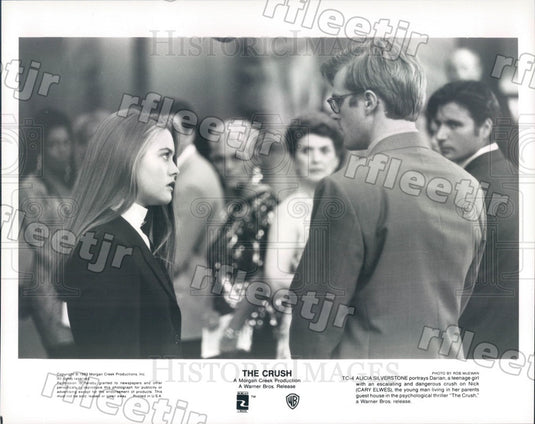 1993 Actors Cary Elwes & Alicia Silverstone in Film The Crush Press Photo adx223 - Historic Images