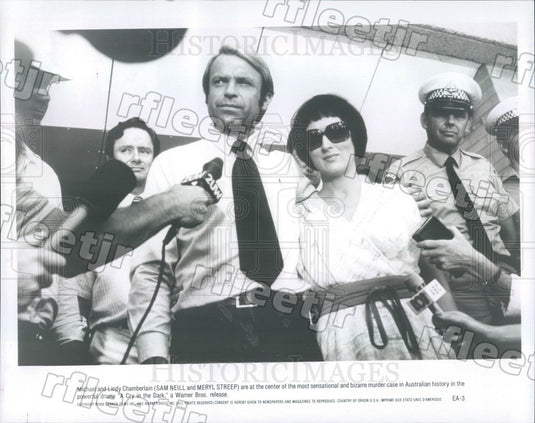1988 Oscar Winning Actor Meryl Streep & Sam Neill in Film Press Photo adx249 - Historic Images