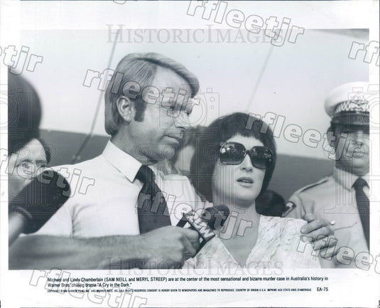 1988 Oscar Winning Actor Meryl Streep & Sam Neill in Film Press Photo adx251 - Historic Images