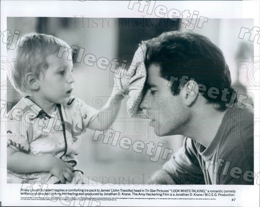 1989 Actors John Travolta & Jason Schaller in Film Press Photo adx25 - Historic Images