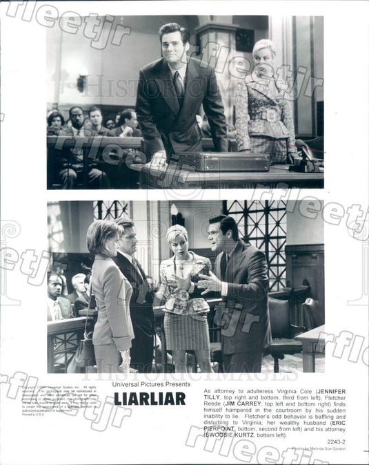 1997 Actors Jennifer Tilly, Jim Carrey, Eric Pierpoint Press Photo adx281 - Historic Images