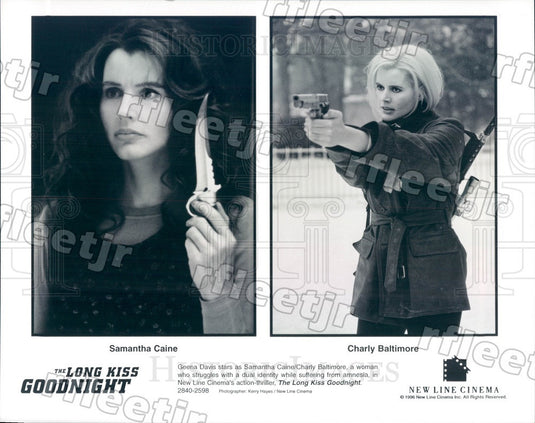 1996 Actress Geena Davis in Film The Long Kiss Goodnight Press Photo adx317 - Historic Images
