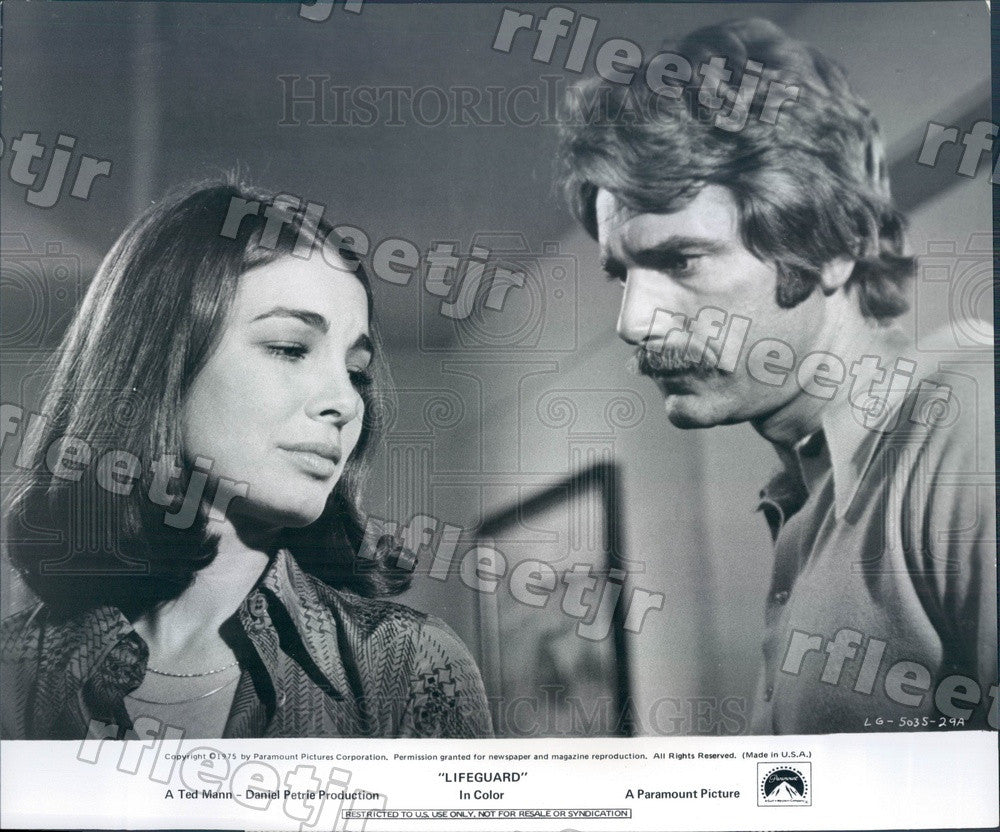 1975 Actors Sam Elliott &amp; Anne Archer in Film Lifeguard Press Photo adx31 - Historic Images