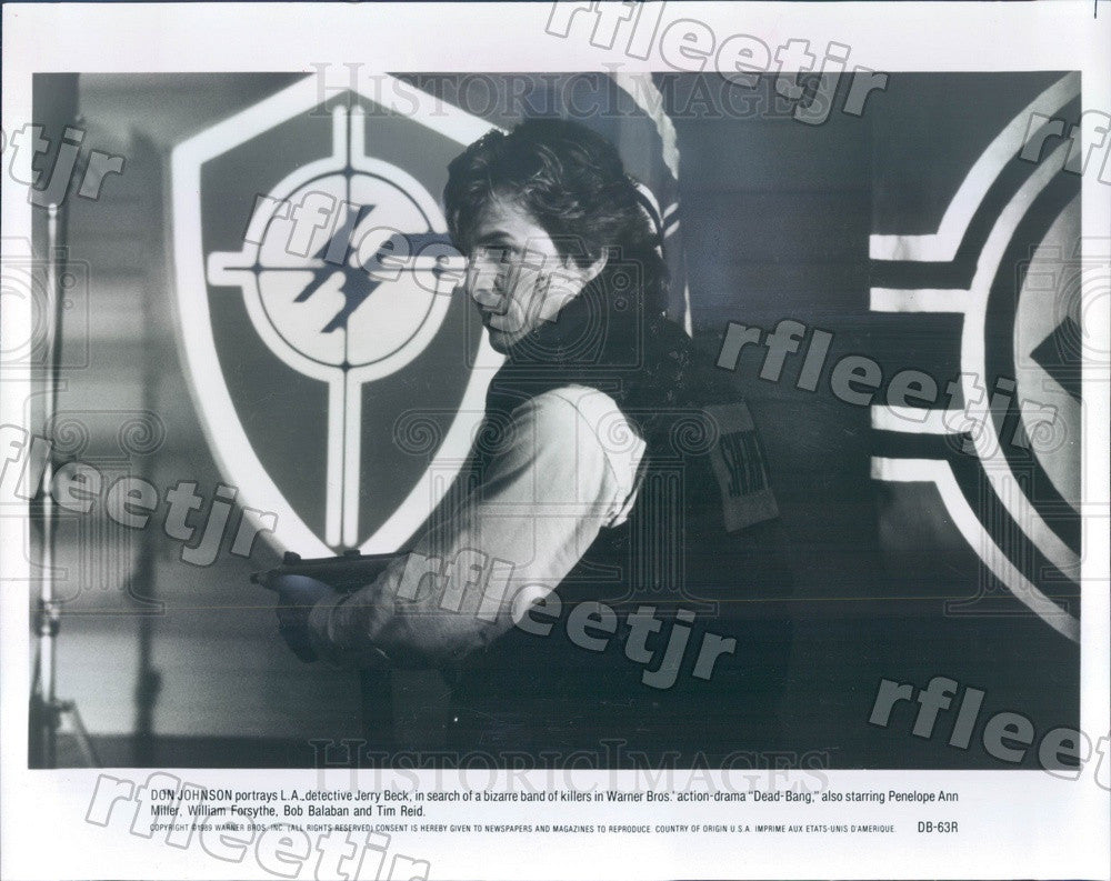 1989 American Actor Don Johnson in Film Dead-Bang Press Photo adx339 - Historic Images