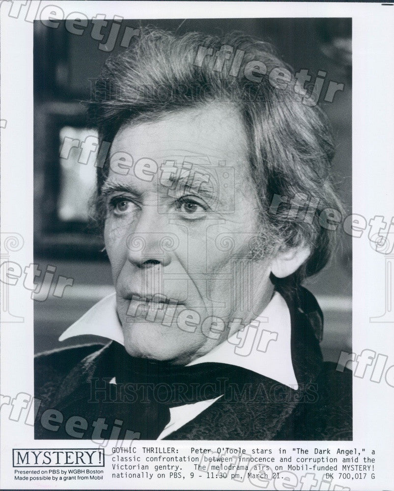 Undated Emmy Winning Actor Peter O&#39;Toole on PBS Show Mystery! Press Photo adx387 - Historic Images