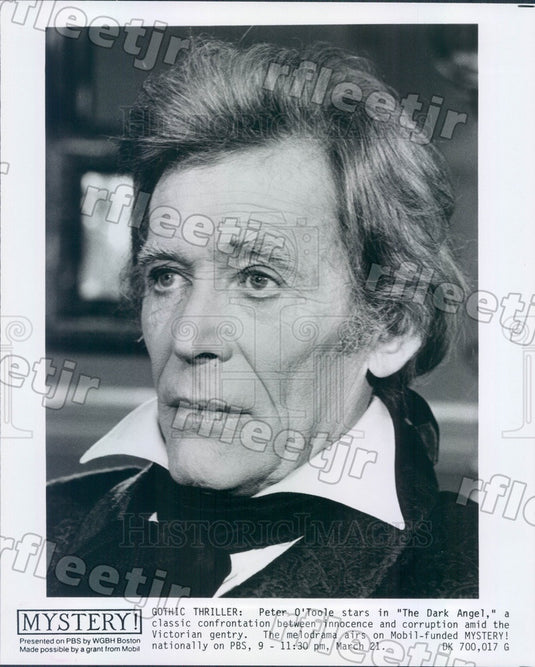 Undated Emmy Winning Actor Peter O'Toole on PBS Show Mystery! Press Photo adx387 - Historic Images