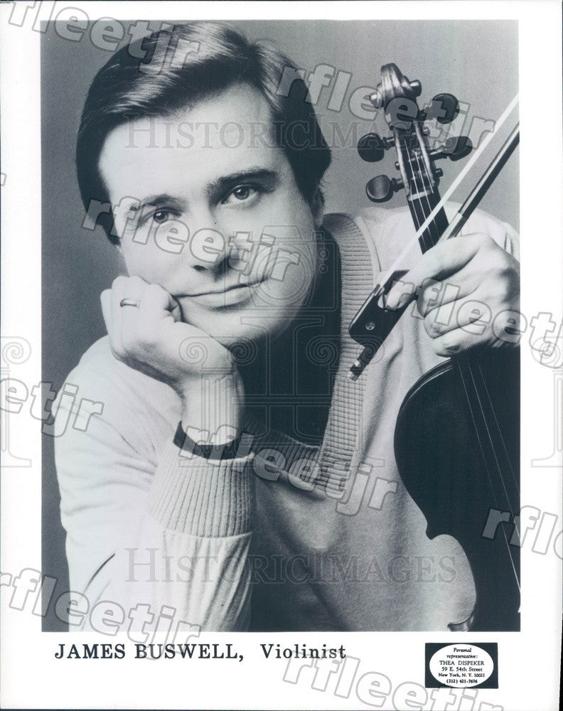 1993 Violinist James Buswell Press Photo adx407 - Historic Images