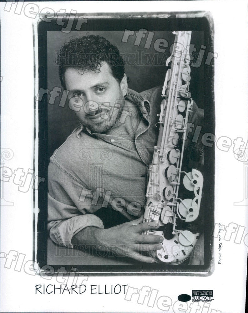 1995 Saxophone Player Richard Elliot Press Photo adx417 - Historic Images