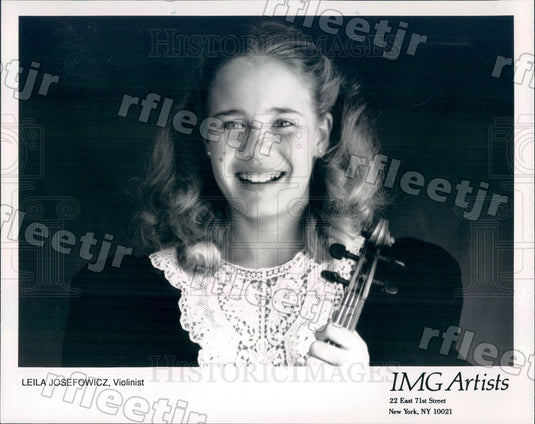 1992 American/Canadian Classical Violinist Leila Josefowicz Press Photo adx419 - Historic Images