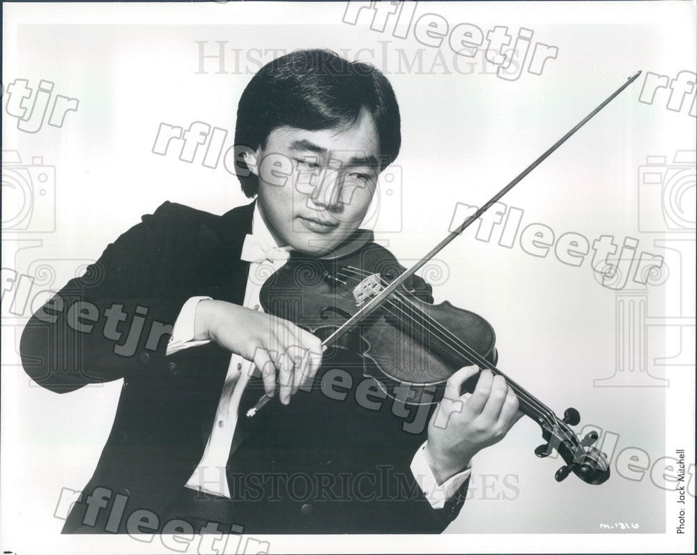 1986 Taiwanese American Violinist Cho-Liang Lin Press Photo adx433 - Historic Images