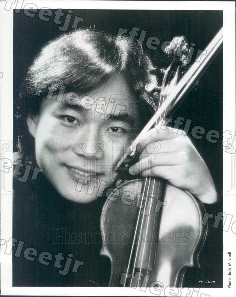 1986 Taiwanese American Violinist Cho-Liang Lin Press Photo adx441 - Historic Images