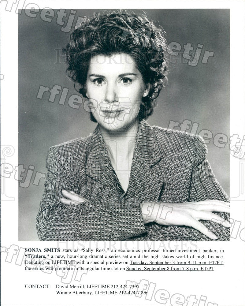 Undated Canadian Actress Sonja Smits on TV Show Traders Press Photo adx469 - Historic Images