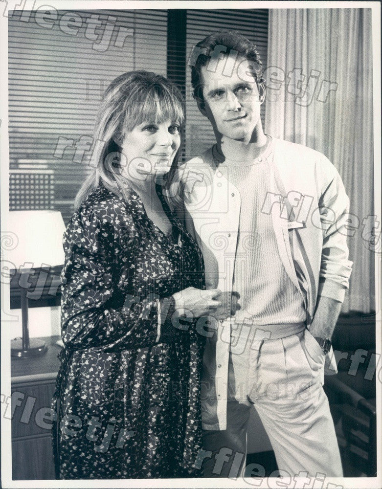 1985 Actors Gregory Harrison &amp; Sheree North on TV Show Press Photo adx477 - Historic Images