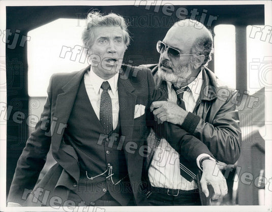 1982 Actors Pernell Roberts & Joe Campanella Press Photo adx489 - Historic Images