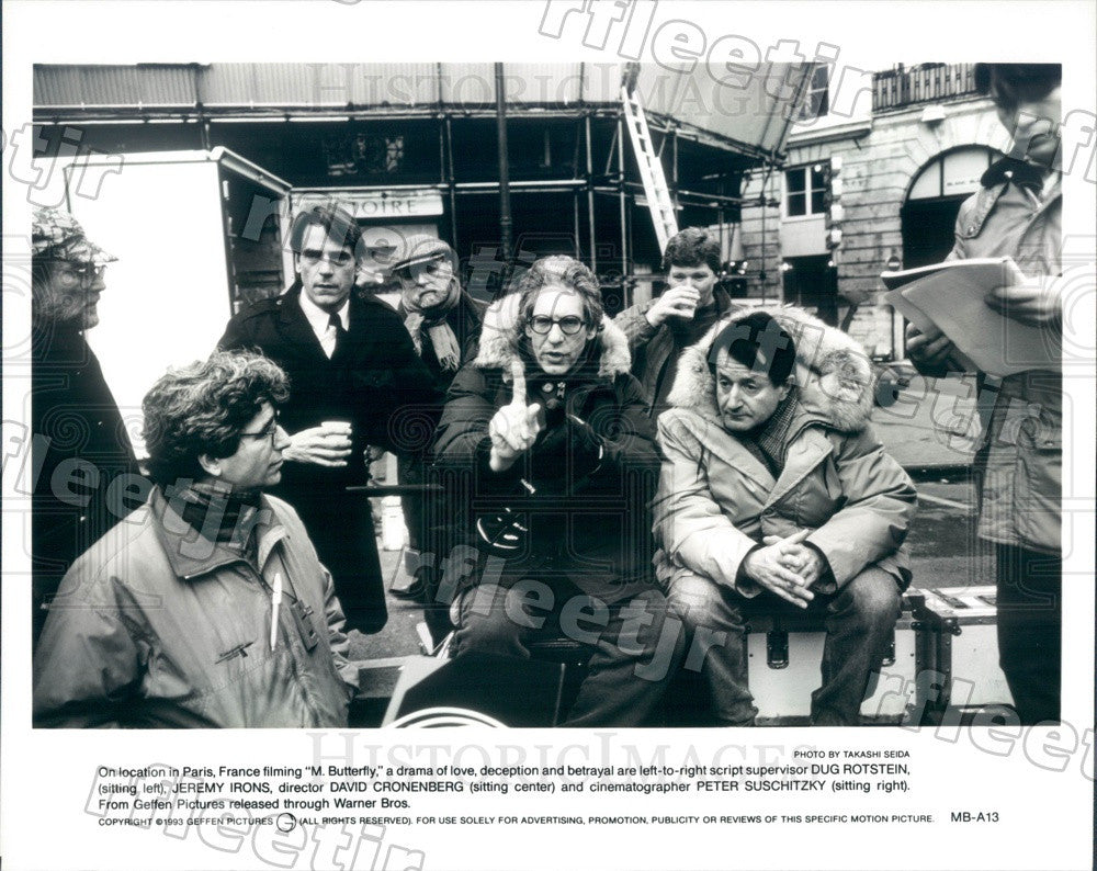 1993 Oscar Winning Actor Jeremy Irons, Dir David Cronenberg Press Photo adx49 - Historic Images