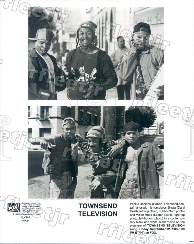 1993 Actors Robert Townsend, Daryl Heath, Lester Barrie Press Photo adx513 - Historic Images