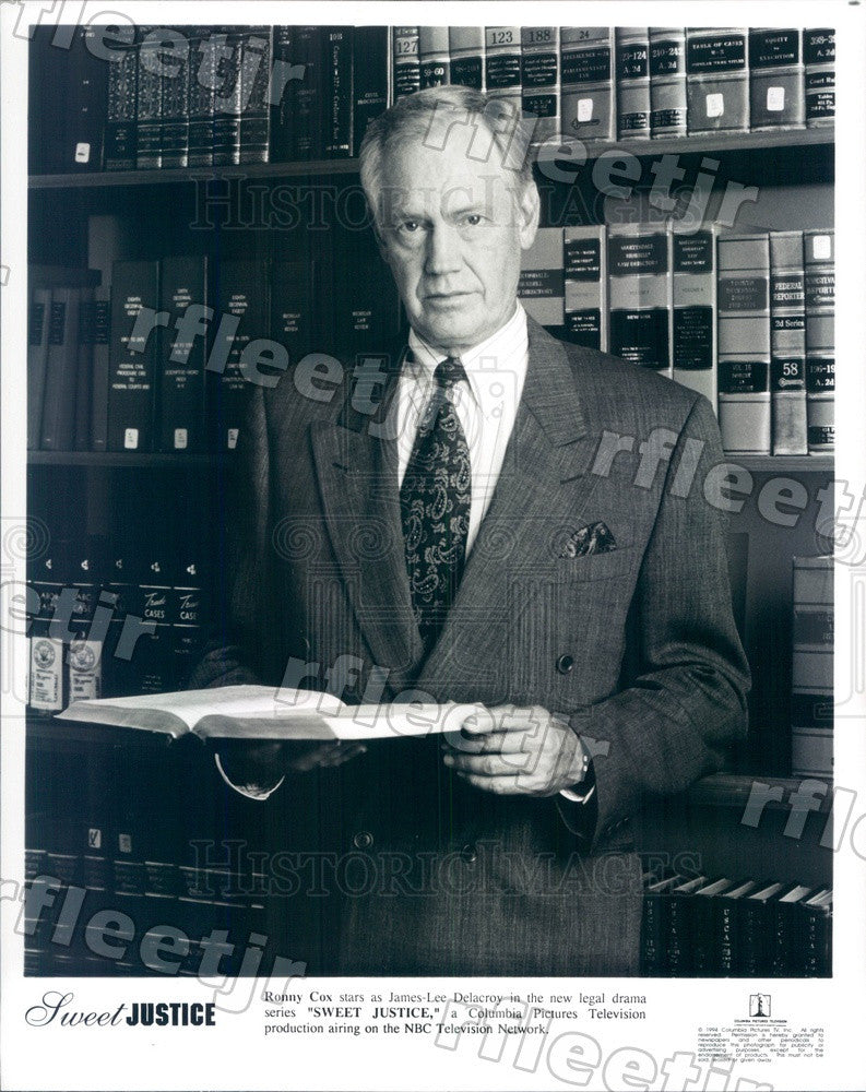 1994 Actor Ronny Cox on TV Show Sweet Justice Press Photo adx539 - Historic Images
