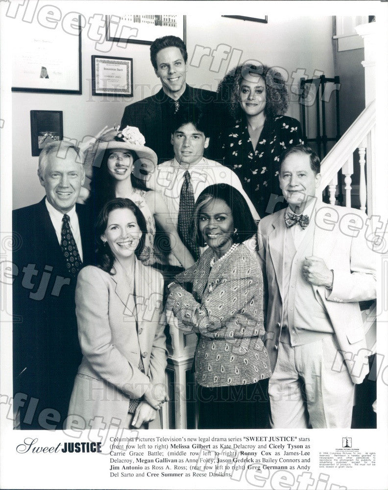 1994 Actors Melissa Gilbert, Cicely Tyson, Ronny Cox Press Photo adx541 - Historic Images