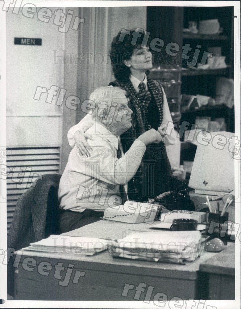 1984 Actors Suzanne Pleshette &amp; Kenneth McMillan on TV Show Press Photo adx559 - Historic Images