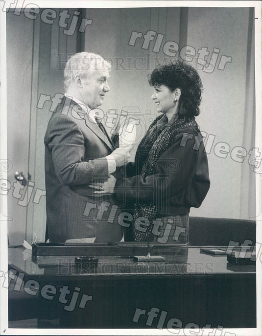 1984 Actors Suzanne Pleshette & Kenneth McMillan on TV Show Press Photo adx563 - Historic Images