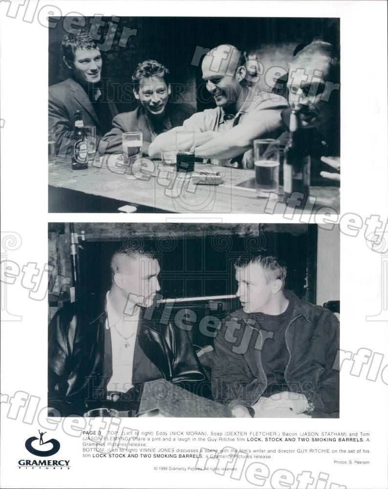 1999 Actors Nick Moran, Dexter Fletcher, Jason Statham Press Photo adx57 - Historic Images