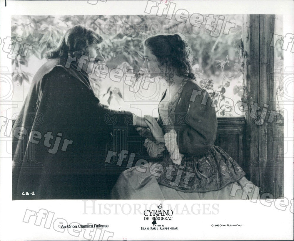 1990 French Actors Gerard Depardieu &amp; Anne Brochet in Film Press Photo adx615 - Historic Images