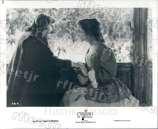1990 French Actors Gerard Depardieu & Anne Brochet in Film Press Photo adx615 - Historic Images