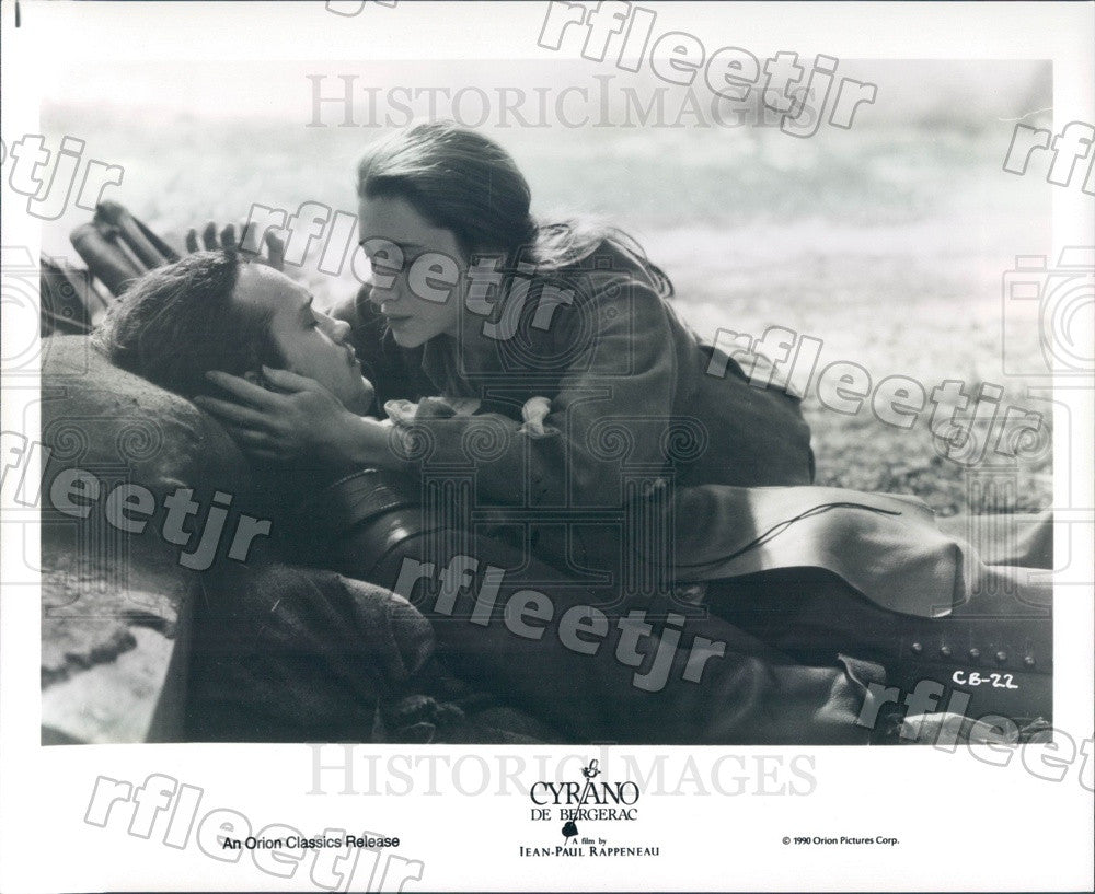 1990 Actors Vincent Perez, Anne Brochet in Cyrano De Bergerac Press Photo adx625 - Historic Images