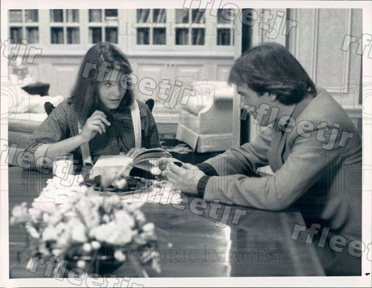 1988 Actors Stephen Collins & Chay Lentin on Tattinger's Press Photo adx679 - Historic Images