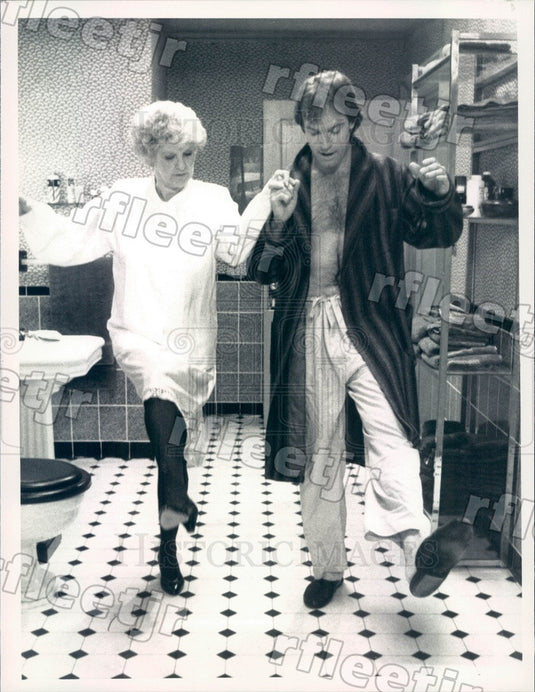 1988 Actors Stephen Collins & Emmy Winner Elaine Stritch Press Photo adx683 - Historic Images