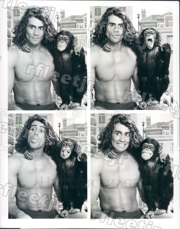 1989 Actors Joe Lara & Max in Film Tarzan In Manhattan Press Photo adx ...