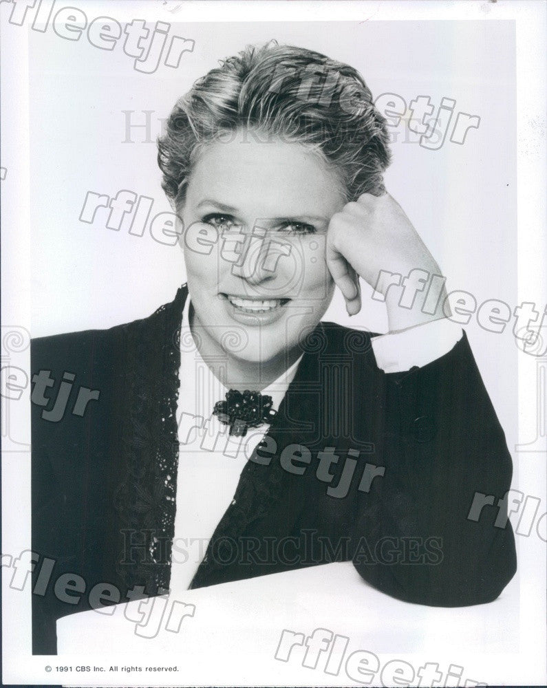 1991 Emmy Winning Actress Sharon Gless on TV Show Press Photo adx707 - Historic Images