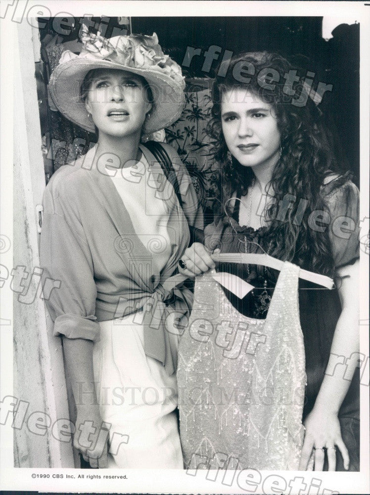 1990 Emmy Winning Actress Sharon Gless &amp; Lisa Rieffel Press Photo adx711 - Historic Images