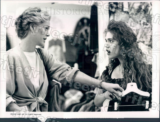 1990 Emmy Winning Actress Sharon Gless & Lisa Rieffel Press Photo adx715 - Historic Images
